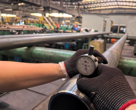 Steel inspection support