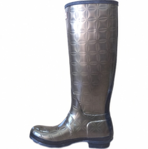3D embossed rubber men's rain boots