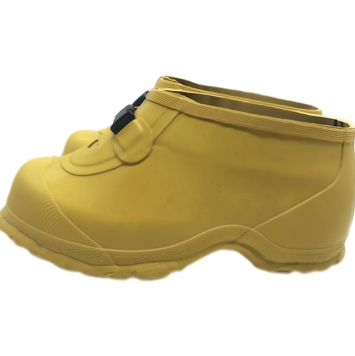 Yellow insulated rubber safety boots for electrical work protection